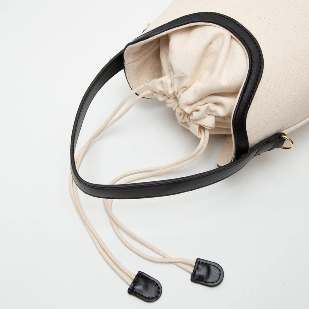 Kiersten Canvas Drawstring Satchel Bag - Picture 4 of 4